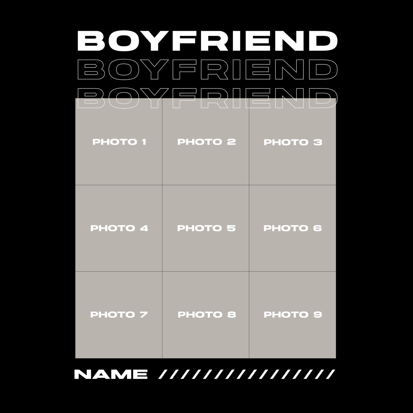 "BOYFRIEND" T-shirt