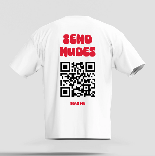 T-shirt QR CODE - "SEND N*DES"